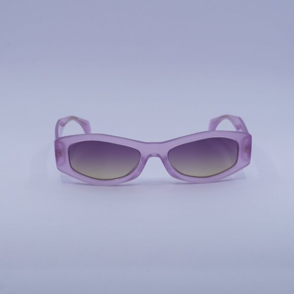 Versace VE4487 551370 Sunglasses Opal Lillak Rectangle Frame, Violet Lenses